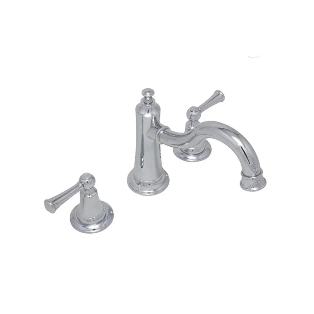 PROFLO PF4870CP Bartlett Deck Mounted Roman Tub 3 Piece Chrome Faucet &‎ Handles